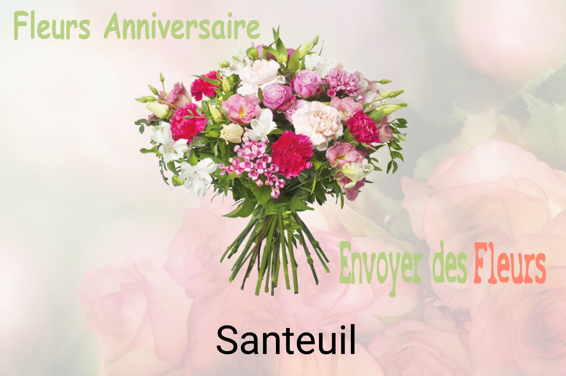 Bouquet de fleurs d’anniversaire livré à Santeuil